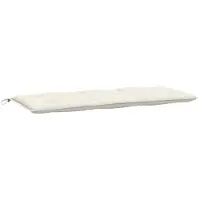 vidaXL Gartenbank-Auflage Melange Creme 120x50x7 cm Stoff