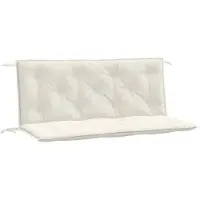 vidaXL Gartenbank-Auflagen 2 Stk. Melange Creme 120x50x7 cm Stoff