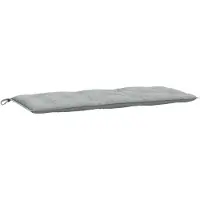 vidaXL Gartenbank-Auflage Melange Hellgrau 120x50x7 cm Stoff