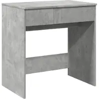 vidaXL Schminktisch mit Spiegel Betongrau 73x46,5x120 cm