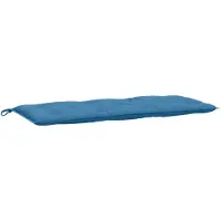 vidaXL Gartenbank-Auflage Melange Blau 120x50x7 cm Stoff