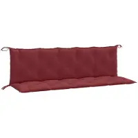vidaXL Gartenbank-Auflagen 2 Stk. Melange Weinrot 180x50x7 cm Stoff