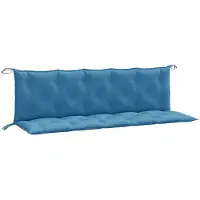 vidaXL Gartenbank-Auflagen 2 Stk. Melange Blau 180x50x7 cm Stoff