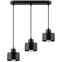 Valotorni Hängeleuchte SAVAR 3 schwarz 3xE27 15W Stahl 110x12x46cm