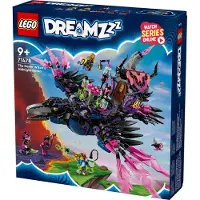 LEGO DREAMZzz 3-in-1 Der Mitternachtsrabe der Nimmerhexe, Spielset für Jungen und Mädchen ab 9 Jahren, mit Tierfigur, Fantasy-Hütte zum Umbauen in ein Haus, eine Spinne oder einen Vogel 71478