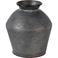 Clayre & Eef Deko-Vase in Grau - (H)24 x Ø 26 cm - onesize