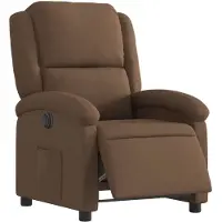 vidaXL Relaxsessel Elektrisch Braun Stoff