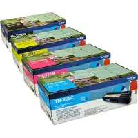Brother 4 Toner TN-325 BK C M Y Multipack 4-farbig