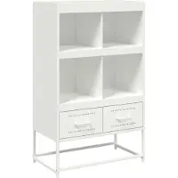 vidaXL Highboard Weiß 68x39x111,5 cm Stahl