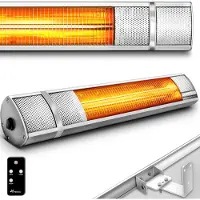 Tresko Heizstrahler THSL-008, outdoor, Infrarotstrahler, mit Fernbedienung, 2000 Watt