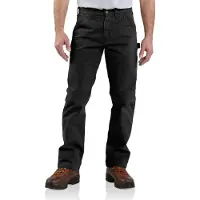 Carhartt Arbeitshose Washed Twill Dungaree Herren Black-W30/L30