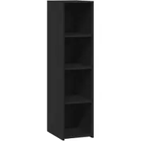 vidaXL Highboard Schwarz 30x41x124 cm Holzwerkstoff