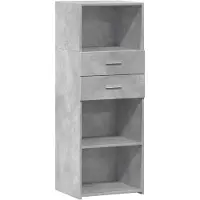 vidaXL Highboard Betongrau 45x42,5x124 cm Holzwerkstoff