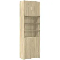vidaXL Highboard Sonoma-Eiche 80x42,5x249 cm Holzwerkstoff