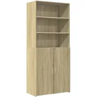 vidaXL Highboard Sonoma-Eiche 80x42,5x185 cm Holzwerkstoff