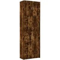 vidaXL Highboard Räuchereiche 80x42,5x249 cm Holzwerkstoff