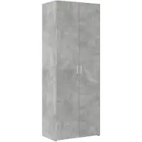 vidaXL Highboard Betongrau 70x42,5x185 cm Holzwerkstoff