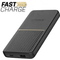 Otterbox Power Bank 10K MAH USB A&C 18W USB-PD - black Powerbank (Akku) - 10000 mAh