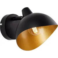 Brilliant Schwarze Wandleuchte Layton