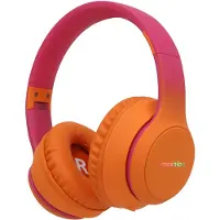 IMoshion Kabellose Kinderkopfhörer LED Light - Dezibelbegrenzer - Mit AUX-Kabel - Hot Pink / Apricot Orange Crush