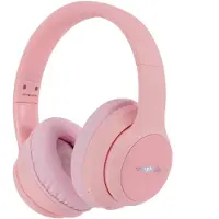 IMoshion Kabellose Kinderkopfhörer LED Light - Dezibelbegrenzer - Mit AUX-Kabel - Rosa