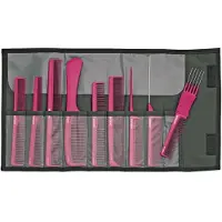 Jaguar A-line Kammenset metalic pink 9-delig