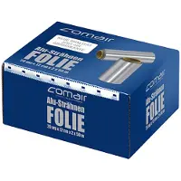 Comair Alufolie schmal silber (50m x12 cm x20 my) silber 2 rollen