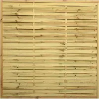 Intergard Holzzaun Sichtschutzzaun Lamellenzaun 180x180cm