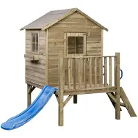 Intergard Spielgerät Holz Spielhaus Guillem 184x177x210cm