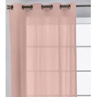 Hobby Hall Einfarbige Gardine 140x260 cm Baumwolle made in Spain Ftr 8 Rosa