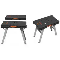 KRAFT&DELE | Mobile multifunktionale Werkbank, 90 x 60 x 80 cm, für die Werkstatt, max. Belastung 500kg – inkl. Schnellklemmvorrichtung – hohe Stabilität & große Arbeitsfläche