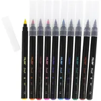 Milan filzstift Brush junior 0,5-4 mm farbig 10 Stück