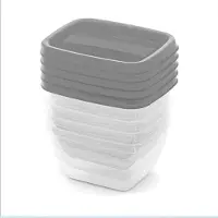 Kadax Lebensmittelbehälter-Lunchboxen 5 x 0,25 l Lunchbox mit Deckel-Set