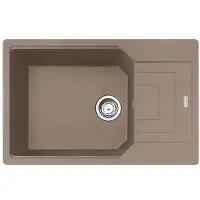 Franke Spüle URBAN UBG 611-78 XL in CASHMERE - Fast-Fix-Technologie / Ausschnittmaß 744 x 464 mm / Granitspüle