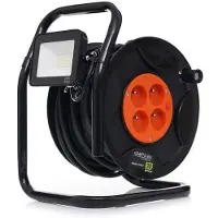 KRAFT&DELE 30 m Kabeltrommel mit LED-Beleuchtung KD4037