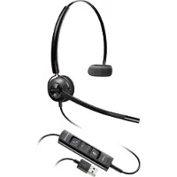 Polycom EncorePro 545 USB-A Konvertierer-Headset, Kabelgebunden, Anrufe/Musik, 32 g, Kopfhörer, Schwarz