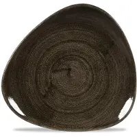 Churchill Livingstone Stonecast Patina Iron Black Triangel Teller flach 19.2cm