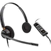 HP Poly EncorePro 525 USB-A Stereo-Headset, für Microsoft Teams, Kabelgebunden, Anrufe/Musik, 74 g, Kopfhörer, Schwarz