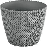 Prosperplast Round Flowerpot 11.5l Splofy 29.5x24.9 Cm Grau