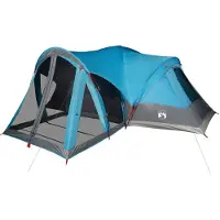 vidaXL Tipi-Familienzelt 8 Personen Blau Wasserdicht