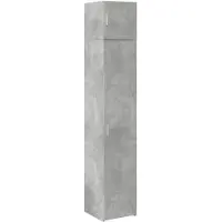 vidaXL Hochschrank Schmal Betongrau 40x42,5x225 cm Holzwerkstoff