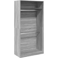 vidaXL Kleiderschrank Grau Sonoma 100x50x200 cm Holzwerkstoff