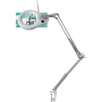 Unilux LED-Lupenleuchte ZOOM, 175 % Vergrößerung, 6 W LED, Doppelgelenkarm, weiß