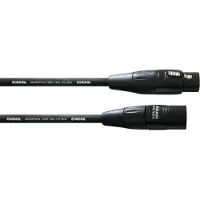 Cordial CIM 0.5 FM, XLR (3-pin), Männlich, XLR (3-pin), Weiblich, 0,5 m, Schwarz
