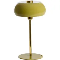 Light & Living Tischlampe Surin Ø 26cm – glänzend olivgrün mit Gold