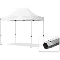 TOOLPORT 3x2m Aluminium Faltpavillon, ohne Seitenteile, weiß