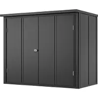 PRIMEYARD 156 x 84 cm Gartenschrank, anthrazit - (GFPV00861)