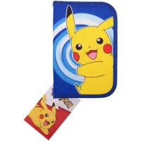 Pokémon Federmäppchen m. Inhalt - Blau/Gelb m. Pikachu - - One Size - Federmäppchen