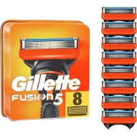 Gillette Fusion5 Power, Männer, , FUSION5, Blau, Orange, 8 Stück(e)