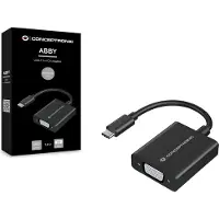 Conceptronic ABBY USB-C-zu-VGA-Adapter, USB Typ-C, 1920 x 1080 Pixel